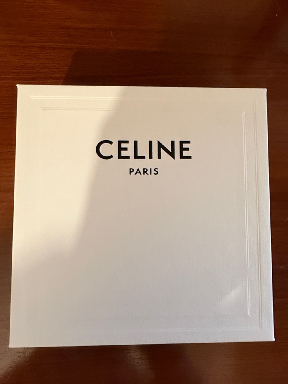 Celine White Box with Black Logo